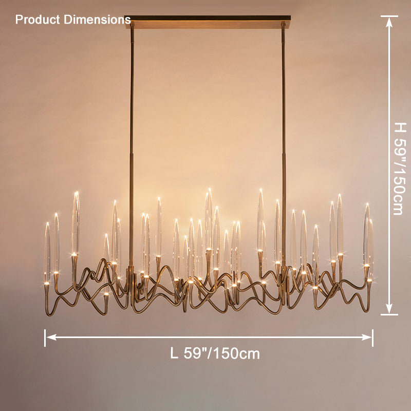 Merlin Crystal Candlestick Chandelier