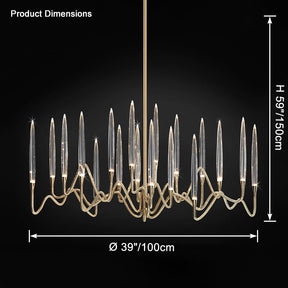 Merlin Crystal Candlestick Chandelier