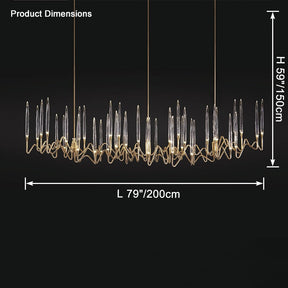 Merlin Crystal Candlestick Chandelier