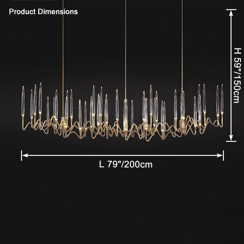 Merlin Crystal Candlestick Chandelier