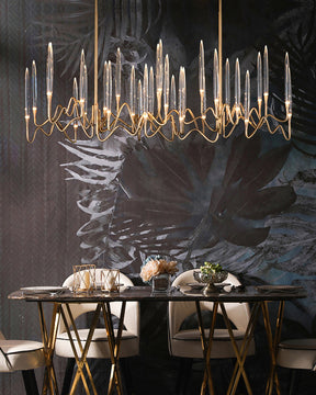 Merlin Crystal Candlestick Chandelier