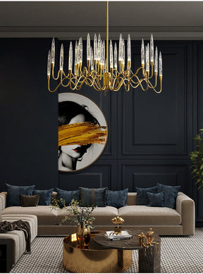 Merlin Crystal Candlestick Chandelier