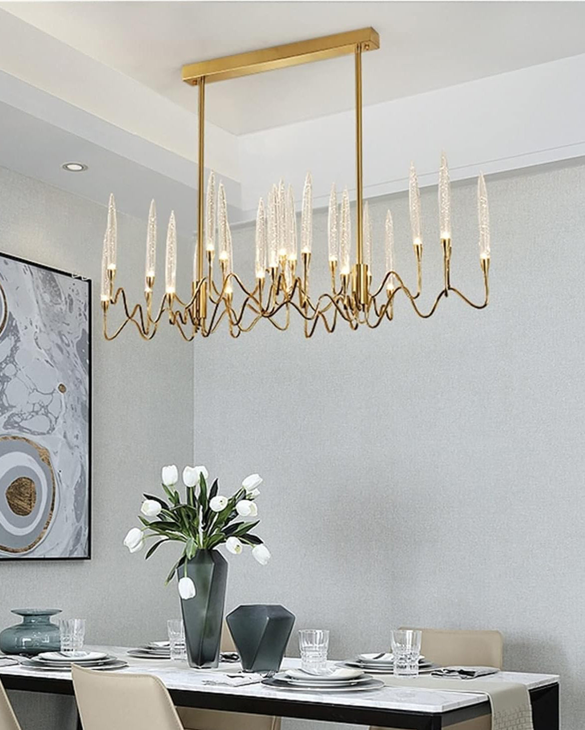 Merlin Crystal Candlestick Chandelier