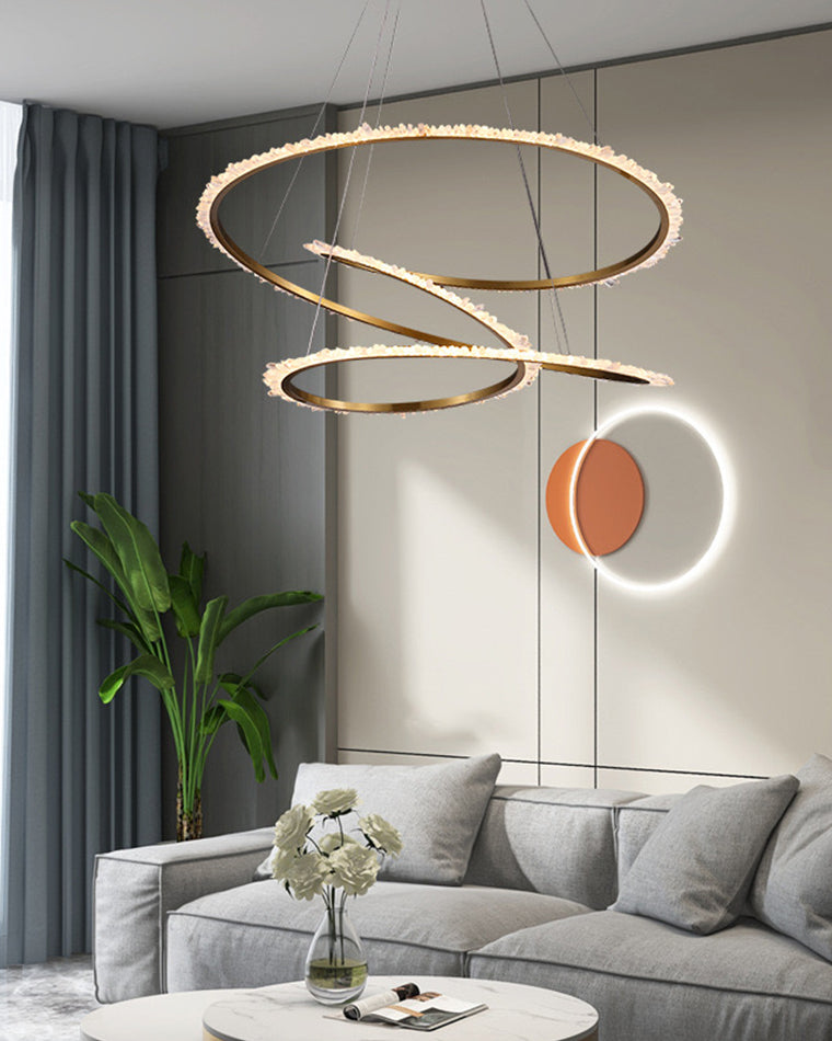 Merlin Crystal Infinity Chandelier