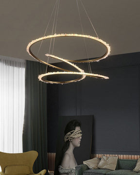 Merlin Crystal Infinity Chandelier