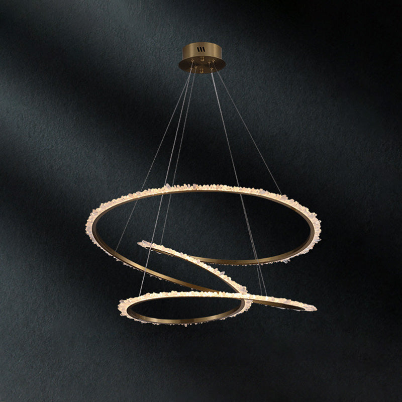 Merlin Crystal Infinity Chandelier