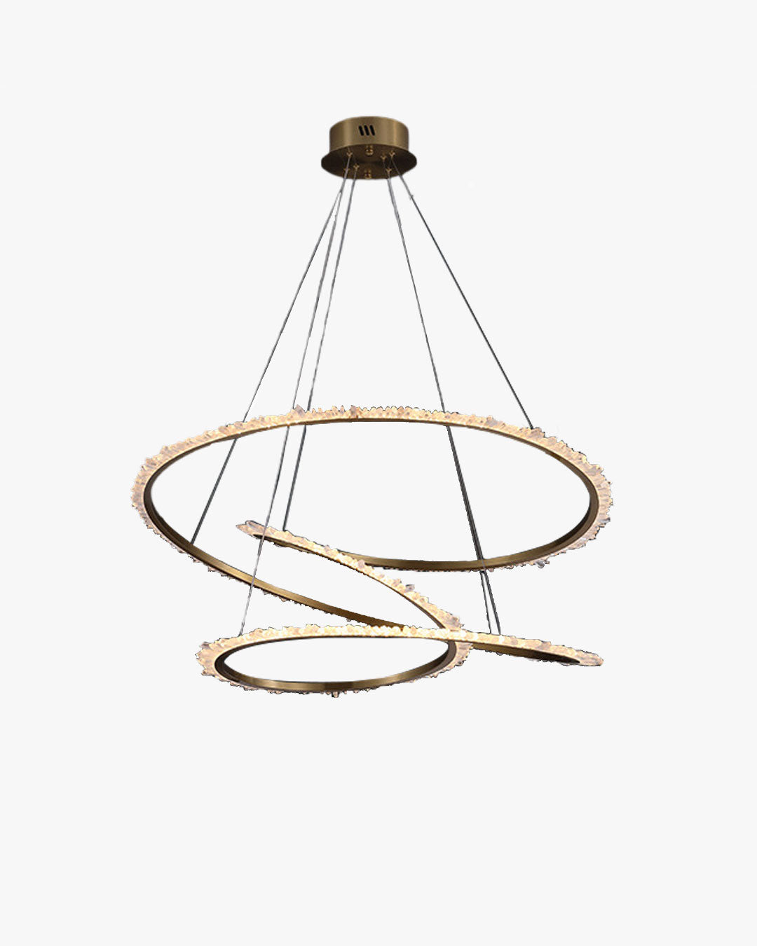 Merlin Crystal Infinity Chandelier