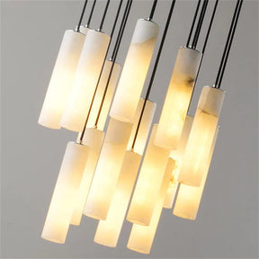 Merlin Eudora Alabaster Modern Pendant Light For Foyer And Staircase Area