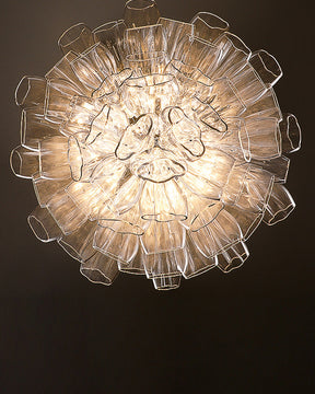 Merlin Flower Glass Foyer Chandelier