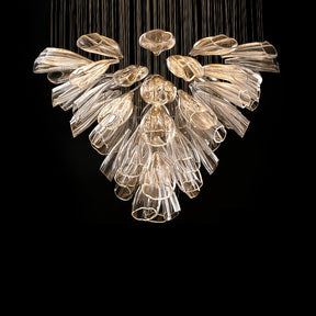 Merlin Flower Glass Foyer Chandelier