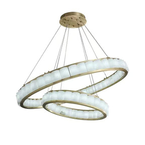 Merlin Gina Alabaster Circle Round Pendent Light, Galaxy Pendant Light