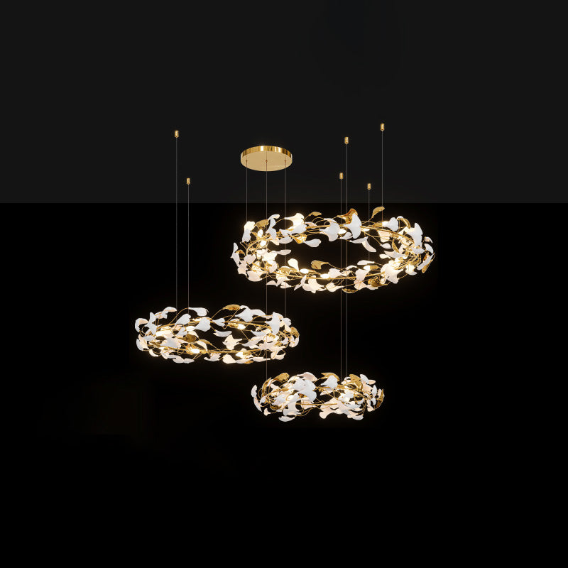 Merlin Gingko Circular Chandelier