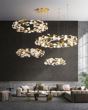 Merlin Gingko Circular Chandelier