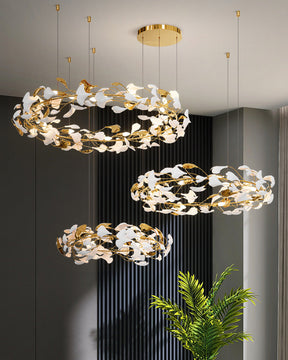 Merlin Gingko Circular Chandelier