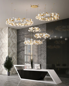 Merlin Gingko Circular Chandelier