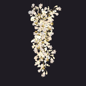 Merlin Gingko Long Staircase Chandelier