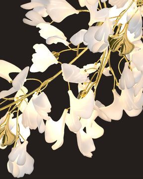 Merlin Gingko Long Staircase Chandelier