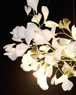 Merlin Gingko Long Staircase Chandelier