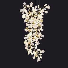 Merlin Gingko Long Staircase Chandelier