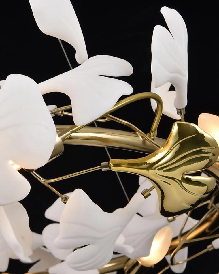 Merlin Gingko Spiral Chandelier