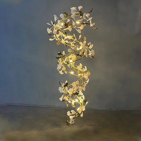 Merlin Gingko Spiral Chandelier