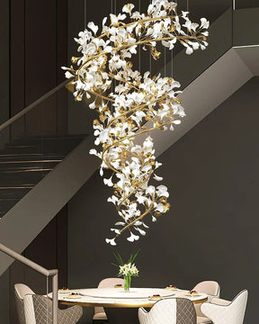 Merlin Gingko Spiral Chandelier