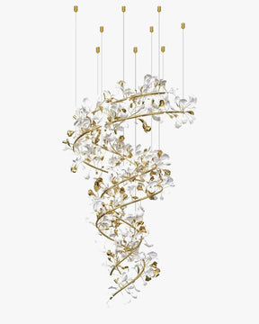 Merlin Gingko Spiral Chandelier