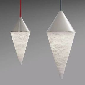 Merlin Hannah Alabaster Chandelier,  Simple Pendant Light