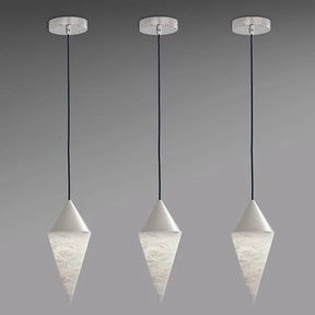 Merlin Hannah Alabaster Chandelier,  Simple Pendant Light
