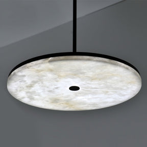 Merlin Hazel Contemporary Alabaster Pendant Light for Living and Dining Spaces