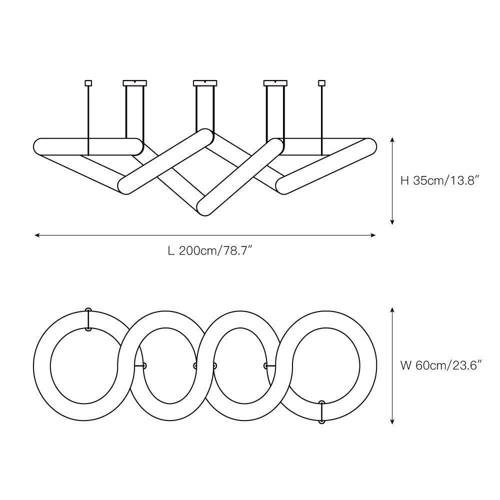 Merlin Infinity Massive Alabaster Chandelier
