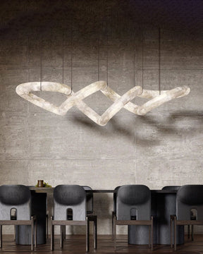 Merlin Infinity Massive Alabaster Chandelier