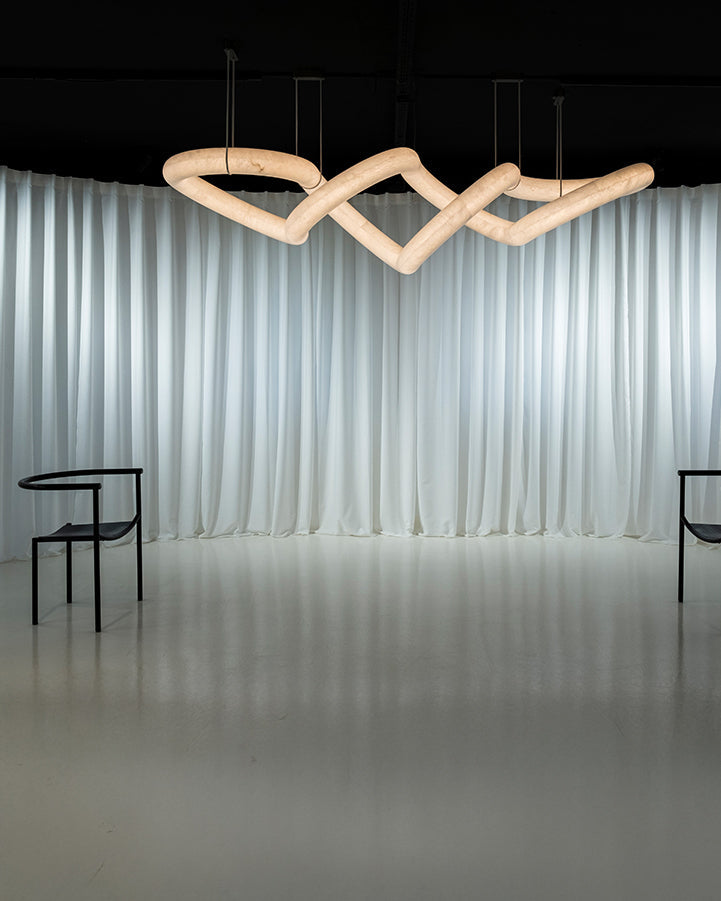 Merlin Infinity Massive Alabaster Chandelier