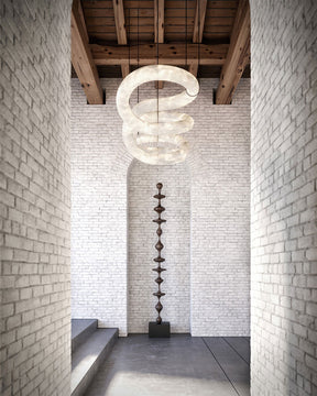 Merlin Infinity Massive Alabaster Chandelier