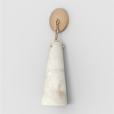Merlin Javad Alabaster Wall Sconce, Designer Wall Lights