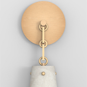 Merlin Javad Alabaster Wall Sconce, Designer Wall Lights