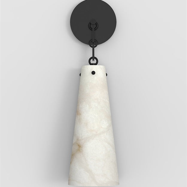 Merlin Javad Alabaster Wall Sconce, Designer Wall Lights