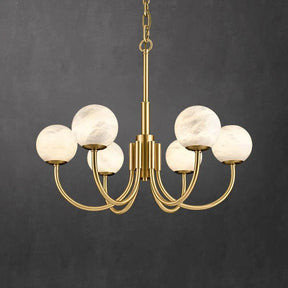 Merlin Labster Modern Antique Brass Chandelier
