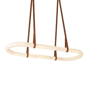 Merlin Lamps Circle Alabaster Chandelier