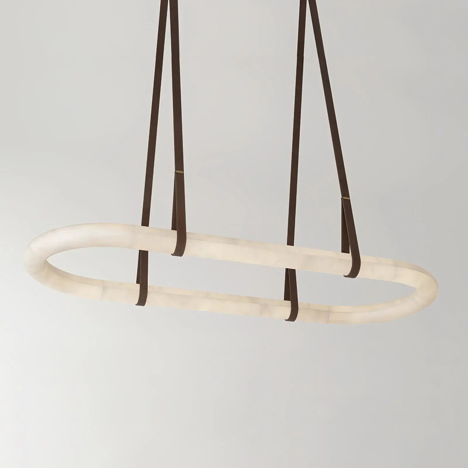 Merlin Lamps Circle Alabaster Chandelier