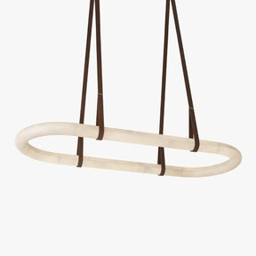 Merlin Lamps Circle Alabaster Chandelier