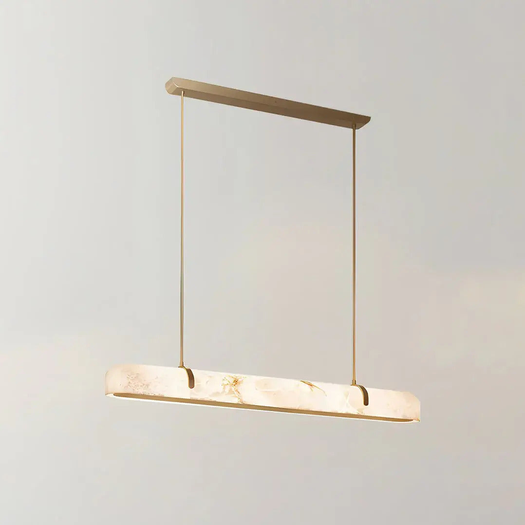 Merlin Lamps Linear Alabaster Chandelier