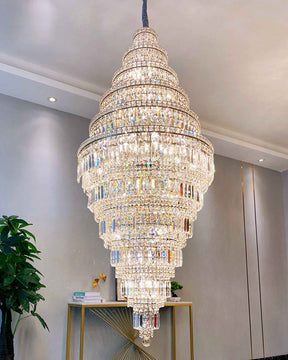 Merlin Large Tiered Crystal Chandelier