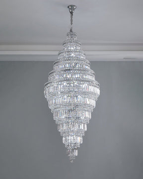Merlin Large Tiered Crystal Chandelier
