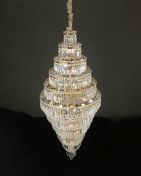 Merlin Large Tiered Crystal Chandelier