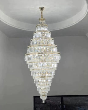 Merlin Large Tiered Crystal Chandelier