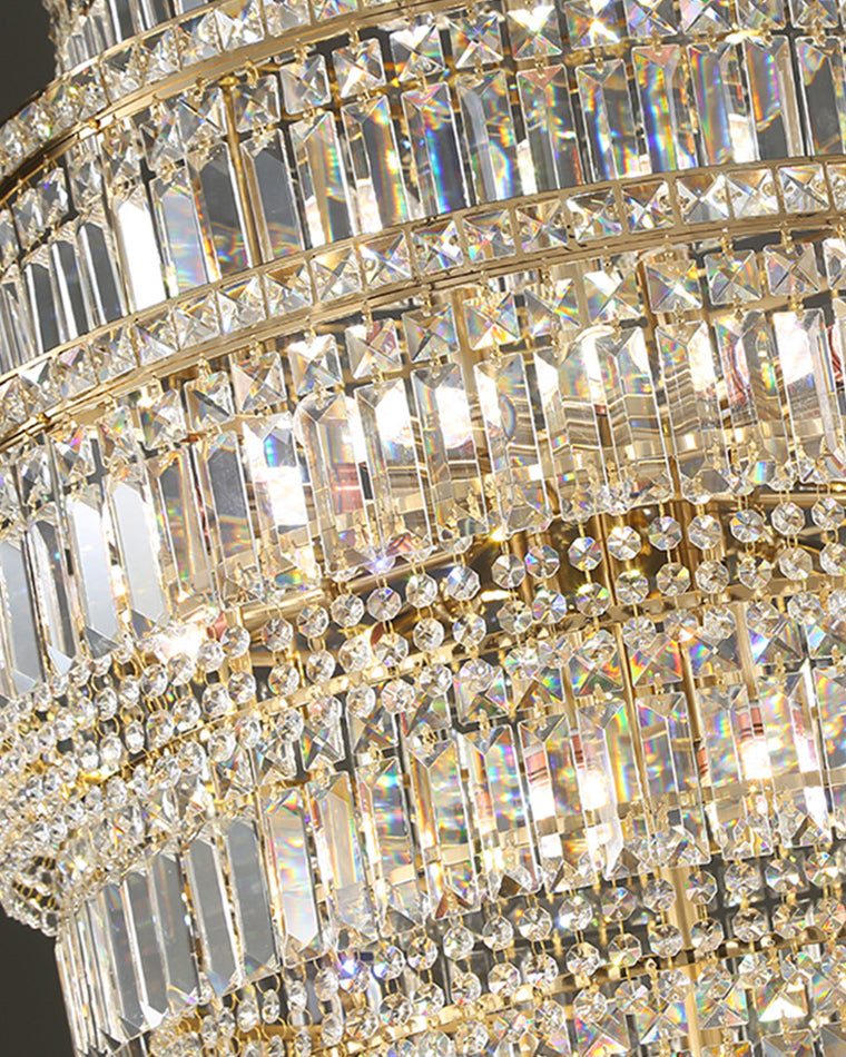 Merlin Large Tiered Crystal Chandelier