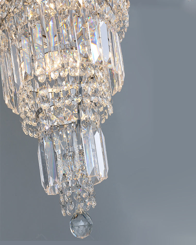 Merlin Large Tiered Crystal Chandelier