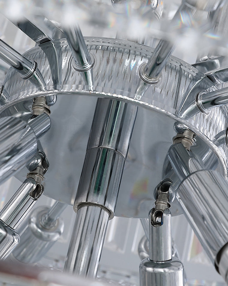 Merlin Large Tiered Crystal Chandelier