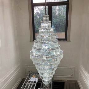Merlin Large Tiered Crystal Chandelier